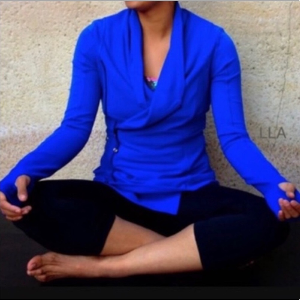 Lululemon Bhakti Yoga Jacket, Baroque Blue, size 6